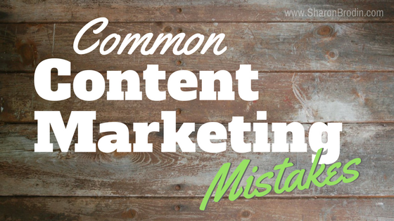 content marketing mistakes