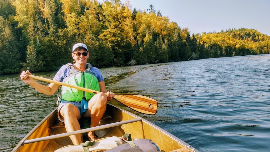 Sharon Brodin in the BWCA