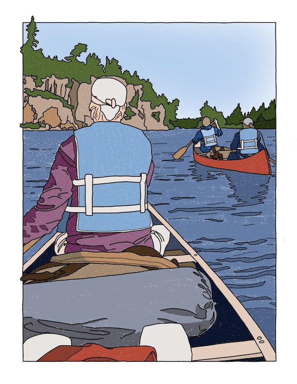 canoeists in the Boundary Waters